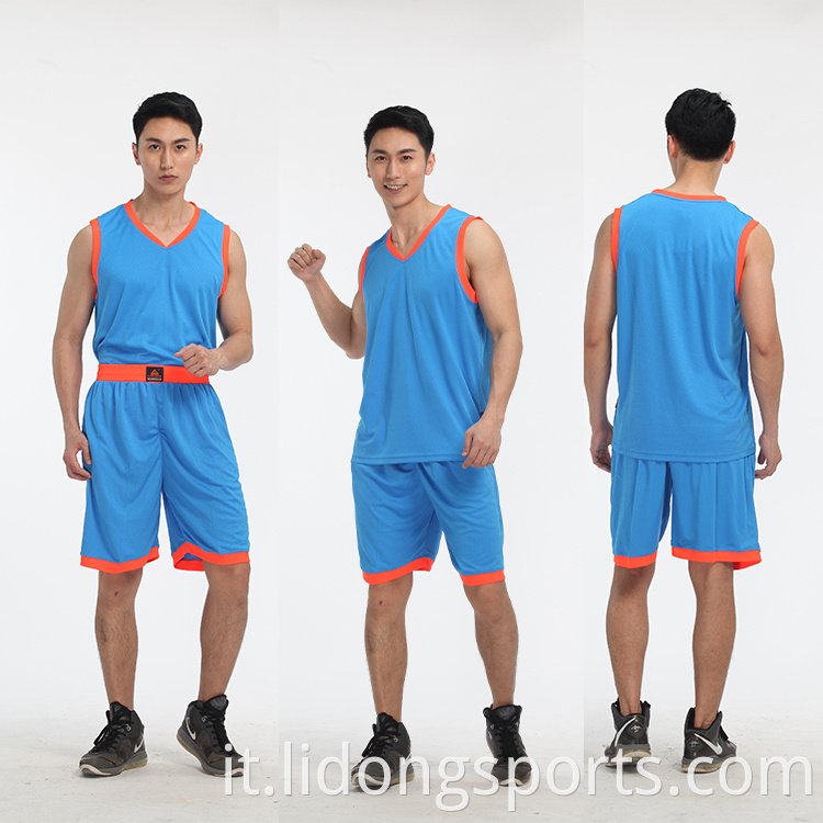 New Design Basketball Uniforms a buon mercato Abito da basket color gioventù